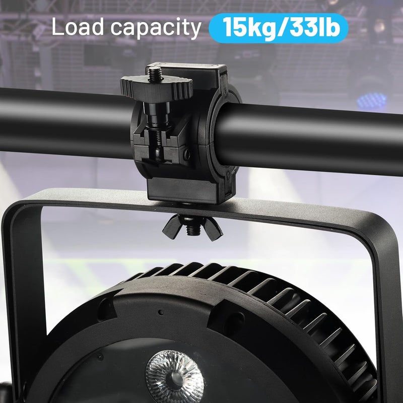 Czgor Stage Light Clamp 5 Pack, 33lb Plastic DJ Light Clamps, Truss for Studio Theater, 1'' Lighting O Clamp Fit 3 Size Pipe Diameter: 25mm 38mm 50mm - Image 2